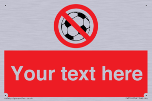 Custom No Ball Games Sign